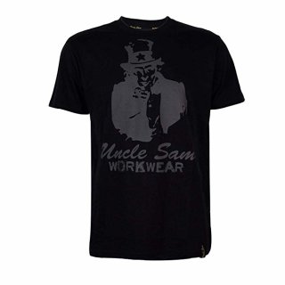 TERRAX HERREN T-Shirt "Uncle Sam WORKWEAR" anthrazit-schwarz