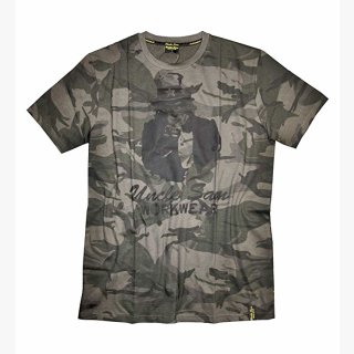 TERRAX Herren T-Shirt "UncleSam" WORKWEAR oliv/camouflage/schwarz