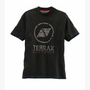 TERRAX Herren T-Shirt "WORKWEAR" Schwarz/Royal 3XL