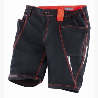 Herren Shorts Terrax Workwear schwarz/neon rot