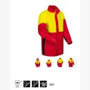 NORWAY PU Regen-Jacke mit Kapuze - rot/gelb/schwarz