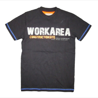 Terrax Workwear Kinder T-Shirt schwarz/marine 128