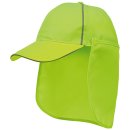 UV-CAP mit Nackenschutz gelb