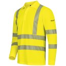 UV- und Warnschutz Langarm Polo-Shirt gelb EN ISO...