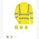 UV- und Warnschutz Langarm Polo-Shirt gelb EN ISO...