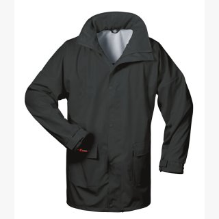 NORWAY PU Regen-Jacke mit Kapuze -schwarz-