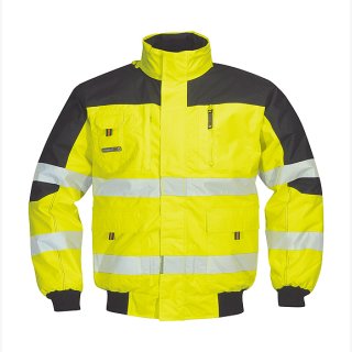 Warnschutz-Piloten-Jacke gelb