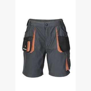 Berufs-Shorts /  Arbeits-Shorts, Farbe grau/schwarz/orange