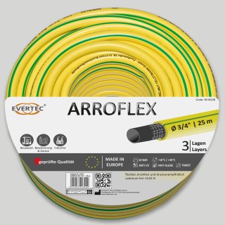 ARROFLEX-Wasserschlauch 3/4 gelb