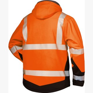Warnschutz-Winter Softshell Jacke mit Kapuze - elysee®