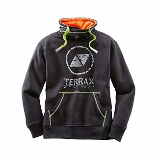 Herren Sweatshirt TERRAX Workwear schwarz-limette